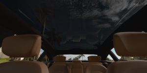 夏天全景天幕太晒？别再车内打伞了，EC智能调光技术给出解决方案