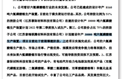 看好未来发展！这家公司拟掷30亿投建锂电项目 年产值60亿元