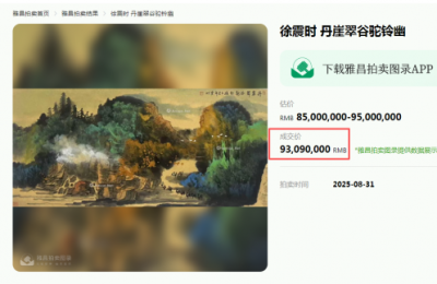 9309万成交天价：徐震时“丝路骆驼”直逼“一个小目标”！